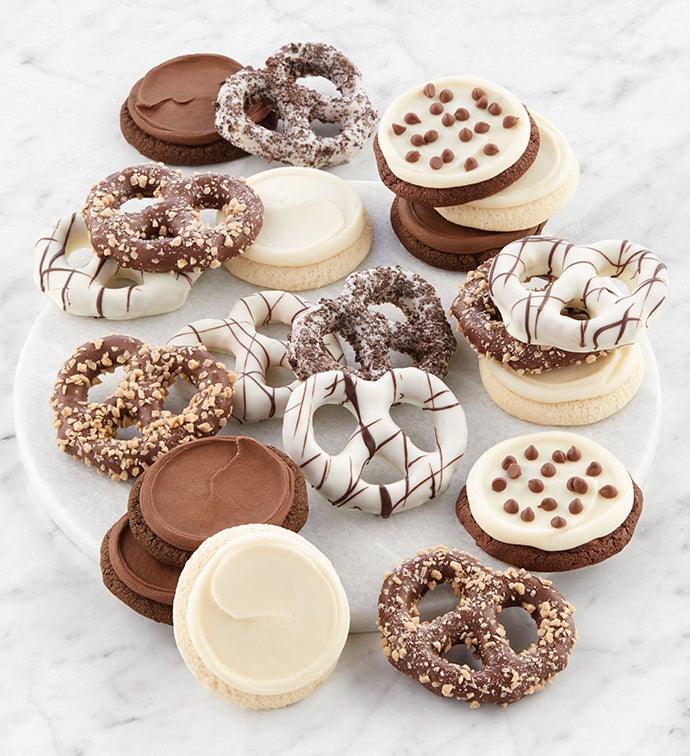Classic Buttercream Frosted Cookies and Pretzels - Grandparents Day 2022